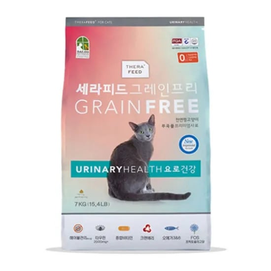 세라피드 그레인프리 요로건강 기능성 고양이사료, 7kg, 1개, 유리너리+결석