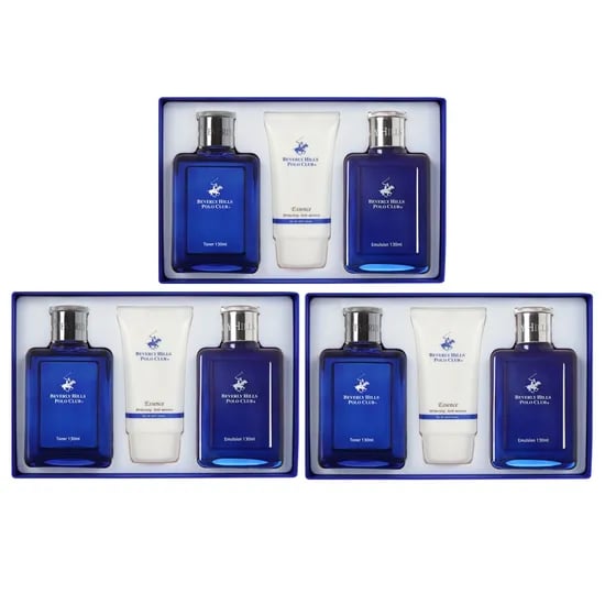 비버리힐스 폴로클럽 블루옴므 남성기초 3종, 토너 130ml 1개 + 에멀젼 130ml 1개 + 에센스 60ml 1개, 3세트