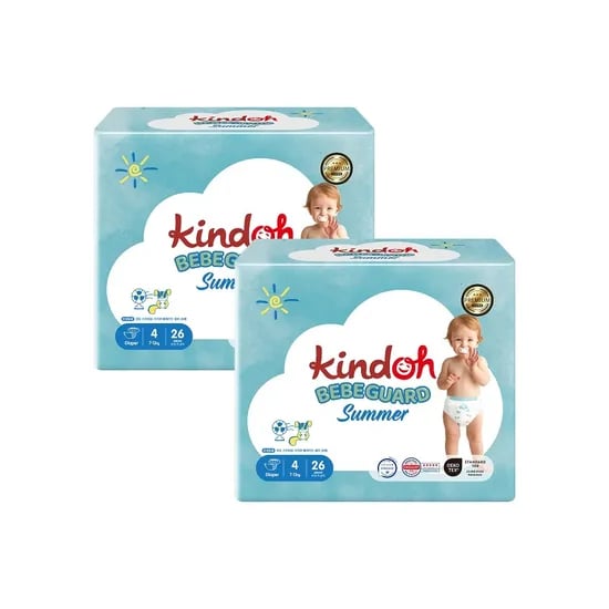 킨도 베베가드 썸머 밴드형 기저귀 4단계 남여공용 156입