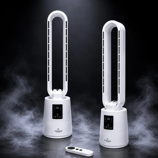 KRUGER 크루거 공기청정형 UV 선풍기, KRF-BM373W, 1개