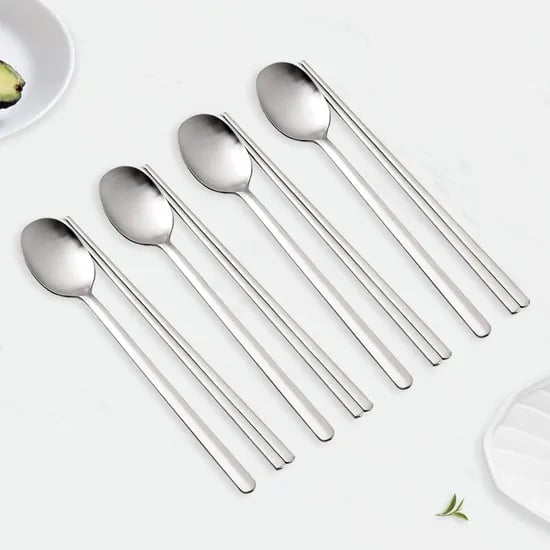 라온누리 아베르 올스텐 무광 수저세트, 숟가락+젓가락, 4세트