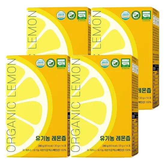 닥터루트 NFC착즙 100 유기농 레몬즙, 20g, 14포, 4박스