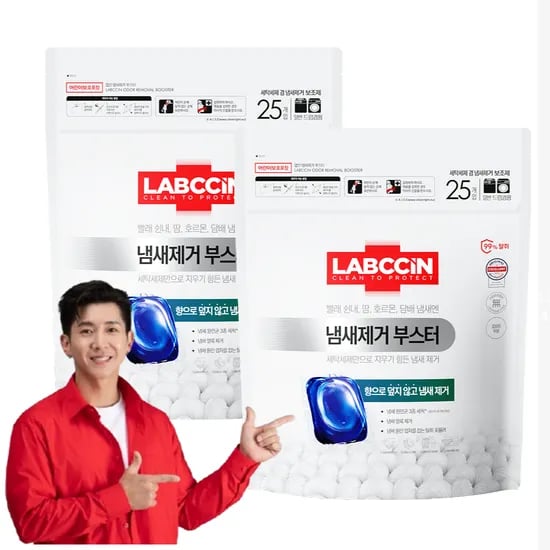 랩신 냄새제거 부스터, 무향, 14g, 25개입, 2개