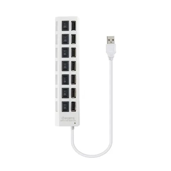 Coms 무전원 USB 3.0 개별스위치 7포트 USB 허브, BT773, 1개