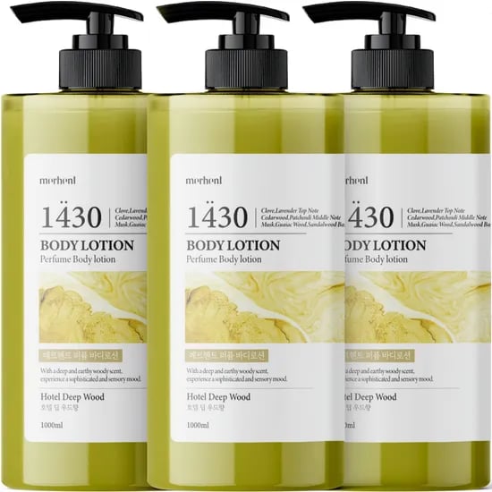 메르헨트 퍼퓸 바디로션, 호텔 딥 우드향, 1000ml, 3개