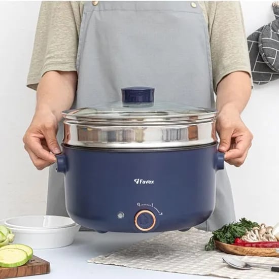 파벡스 멀티 다이얼 전기 냄비 찜기 FX-2113C 5L 1300W 네이비 1개 40,490원