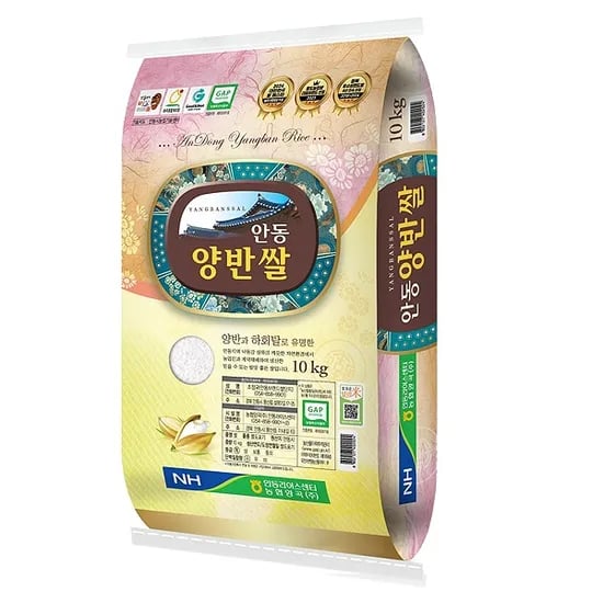 안동양반쌀 영호진미 단일품종 쌀, 특등급, 10kg, 1개