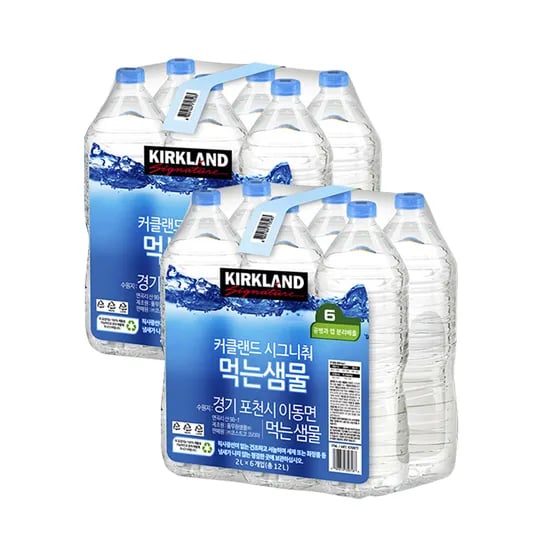 커클랜드 시그니춰 먹는 샘물, 2L, 12개