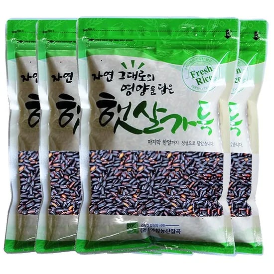 국내산 찰흑미, 500g, 4봉, 1개