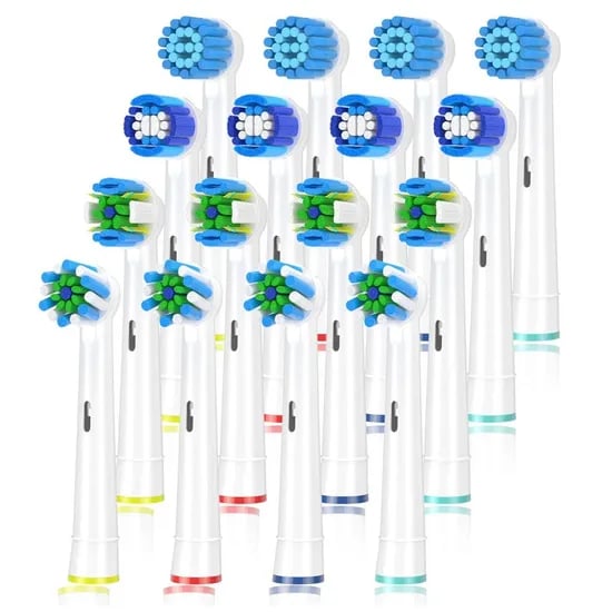 라라티와이 오랄비 브라운 전동칫솔모 성인 호환 리필모, EB17-P, EB25-P, EB50-P, 12개