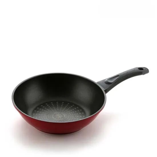 셰프라인 하트 다이아몬드 궁중팬, 빨강, 28cm, 1개