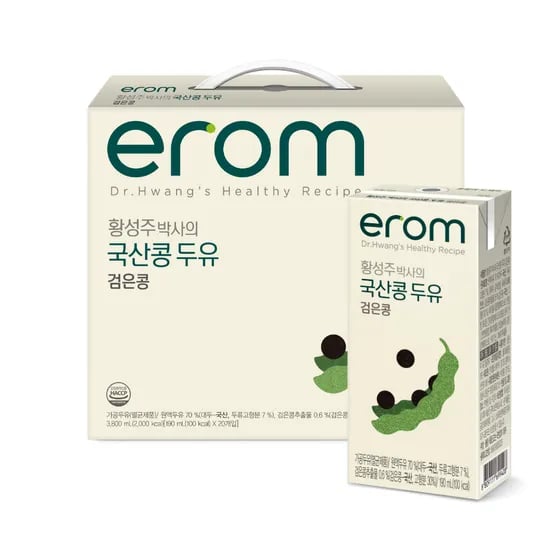 이롬 국산콩 검은콩두유, 190ml, 20개