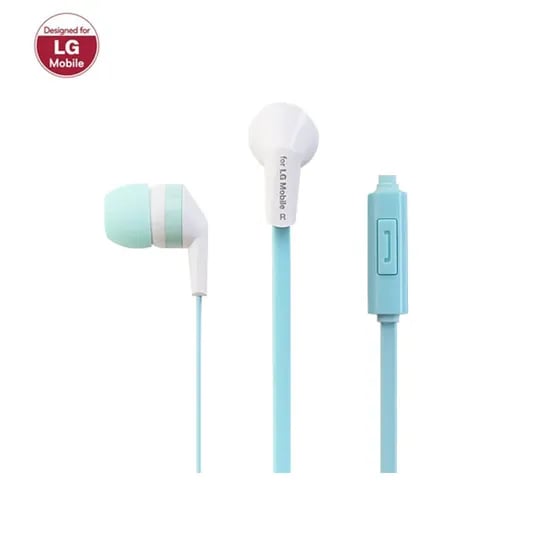 LG 스테레오 3.5 통화 가능 커널형 유선 이어폰 L-70, 민트