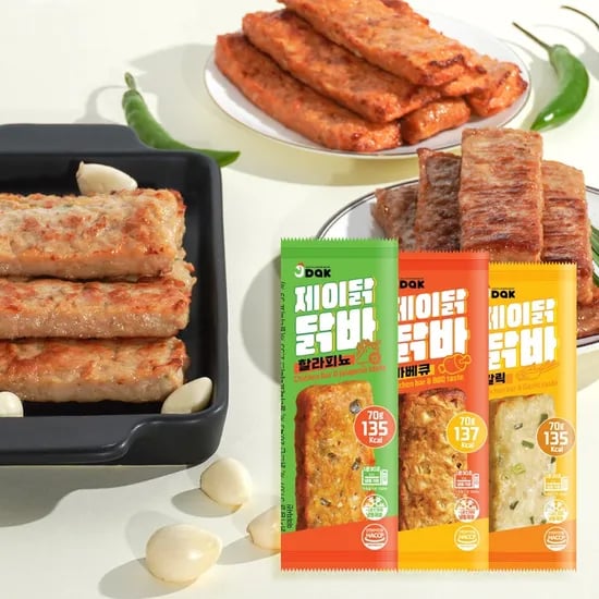 제이닭 닭바 갈릭 할라피뇨 바베큐, 70g, 30개