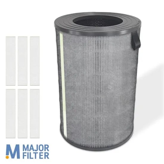 MAJOR FILTER 발뮤다 공기청정기 보조 필터, EJT-1100SD, 호환용, 6매, 1개