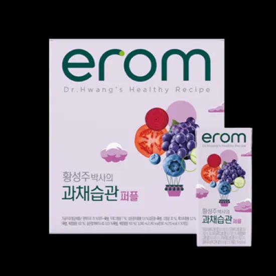 이롬 황성주 박사의 과채습관 퍼플, 190ml, 16개