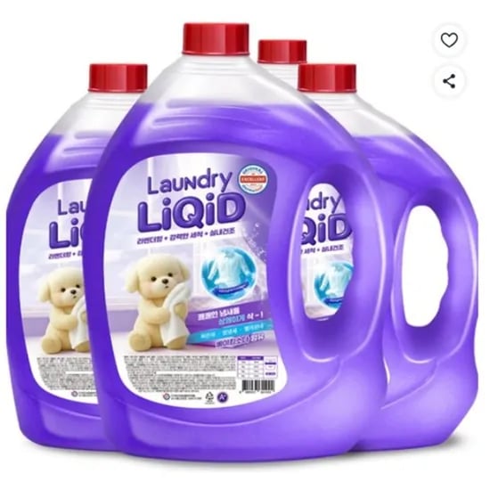 리퀴드 고농축 라벤더 세탁세제, 2.5L, 4개