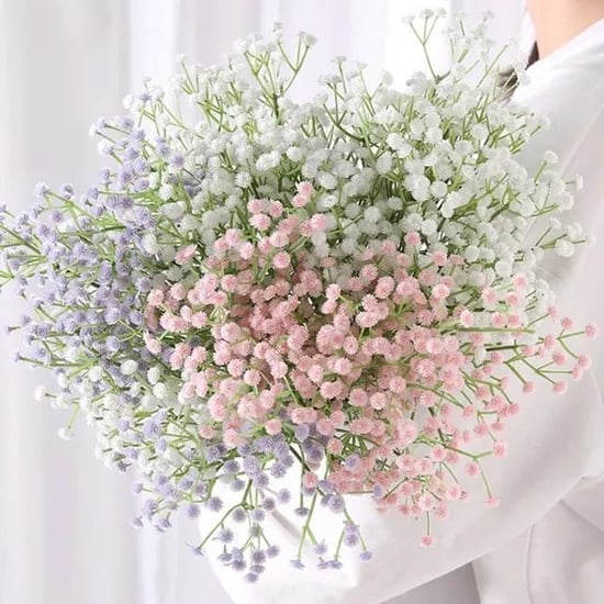 안개꽃 조화 장식 꽃다발, 핑크, 1개