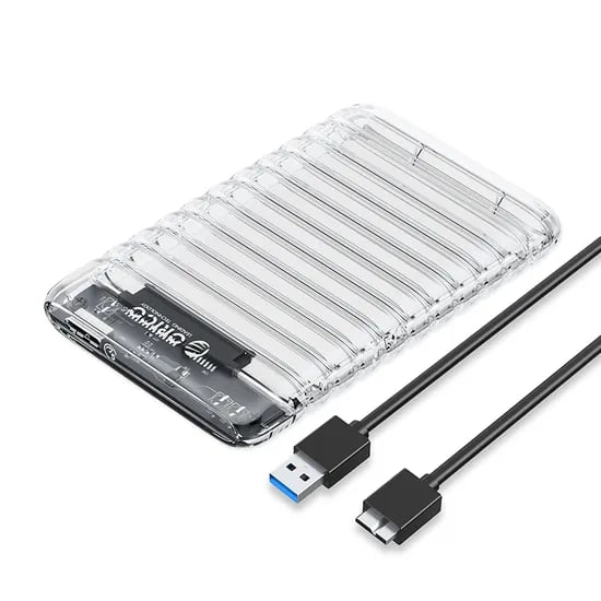 오리코 2.5인치 SSD HDD 외장 하드 케이스, 2139U3-V1, 투명, USB3.0, 1개