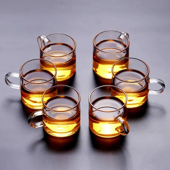도도 내열유리 이중유리 찻잔 세트, 120ml, 6P세트, 1개