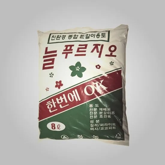 늘푸르지오 분갈이 혼합토, 8L, 1개