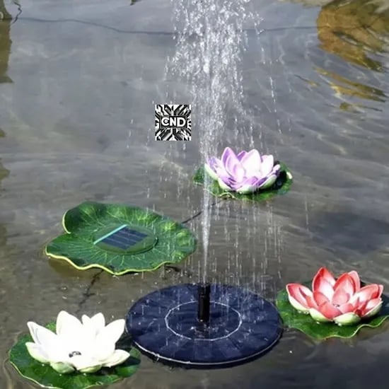 에코벨 태양광 분수대 ECFOUN01, 블랙, 16cm x 16cm, 1개
