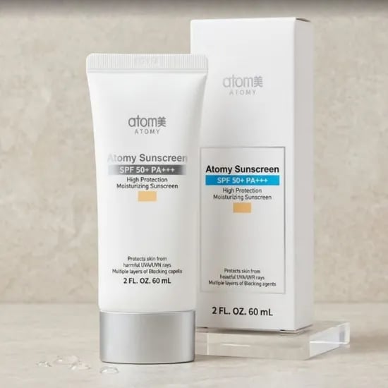 애터미 선크림 베이지, 60ml, 3개