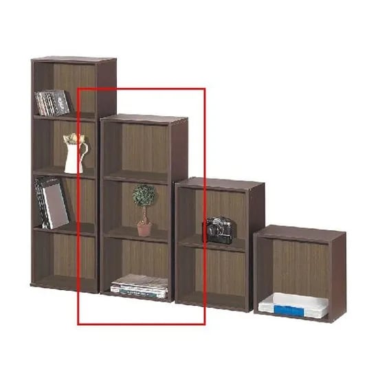 SUITEDESIGN SB 3단 공간박스 책장, 웬지, 완제품배송, 1개