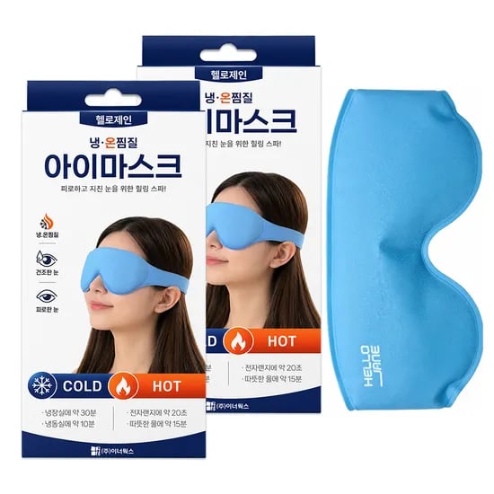 파워오너 헬로제인 냉온찜질 아이마스크, 2개