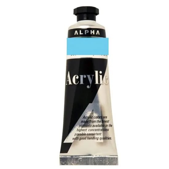 알파색채 실버 아크릴물감 973, 파스텔블루, 50ml, 3개