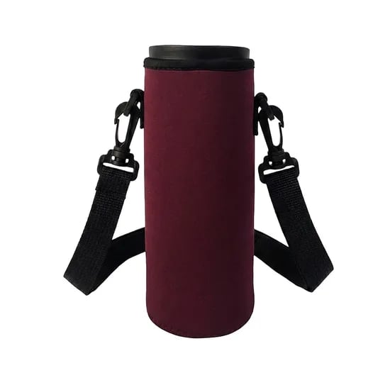 펠트 무지 텀블러 보틀 물병가방, 버건디, 550ml, 1개