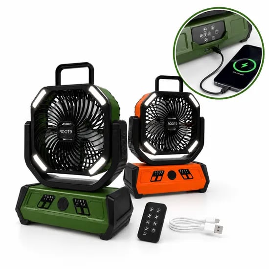 루트나인 선풍기, RN-X3 일반형, 그린, 1박스