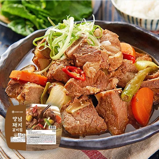 에브리쿡 양념 돼지갈비찜, 700g, 2개