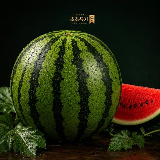 꿀수박, 5kg, 1개