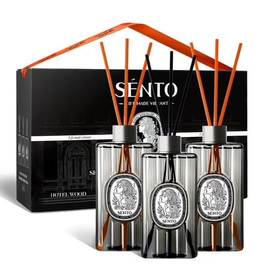 센토 인텐스 프리미엄 대용량 디퓨저, 호텔우드, 550ml, 3개