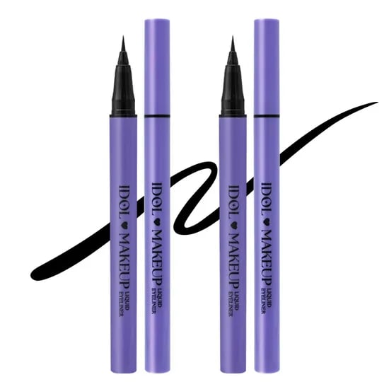 아이돌메이크업 리퀴드 아이라이너, 블랙, 0.8ml, 2개