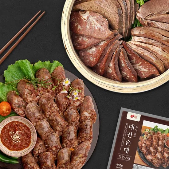 맛팜 토종순대 400g 외 순대내장 500g 세트 2개