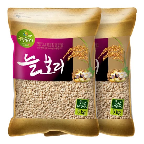 현대농산 국내산 늘보리 겉보리, 5kg, 2개