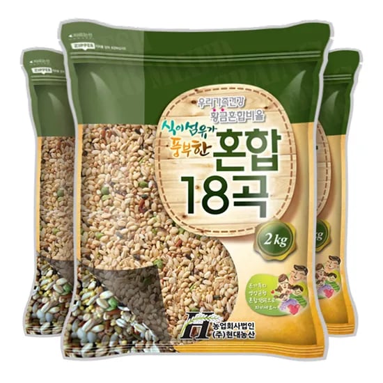 현대농산 균형 혼합 18곡 2kg 3개