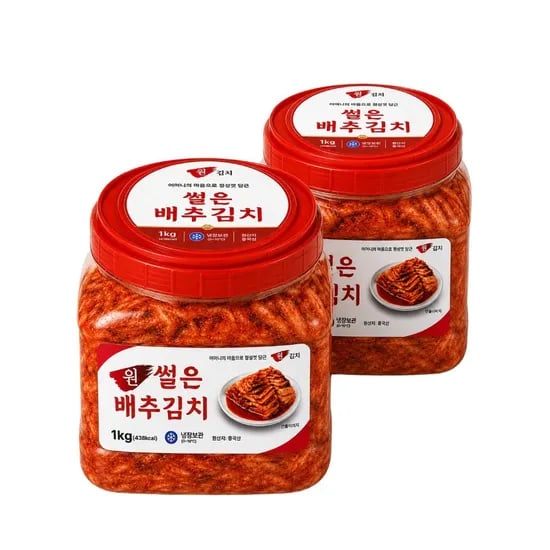 원김치 썰은배추김치, 1kg, 2개
