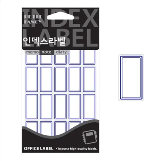 일반 견출지, 파랑, 15x33mm, 360개