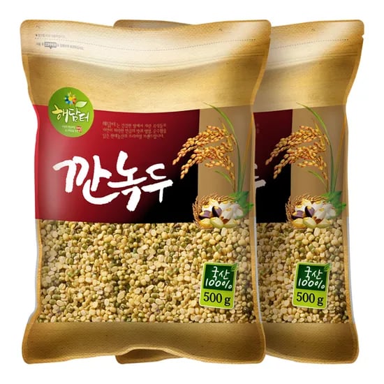 현대농산 국내산 깐녹두, 500g, 2개