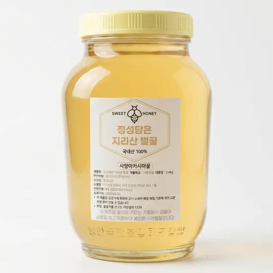 지리산 사양벌꿀 아카시아, 2.4kg, 1개