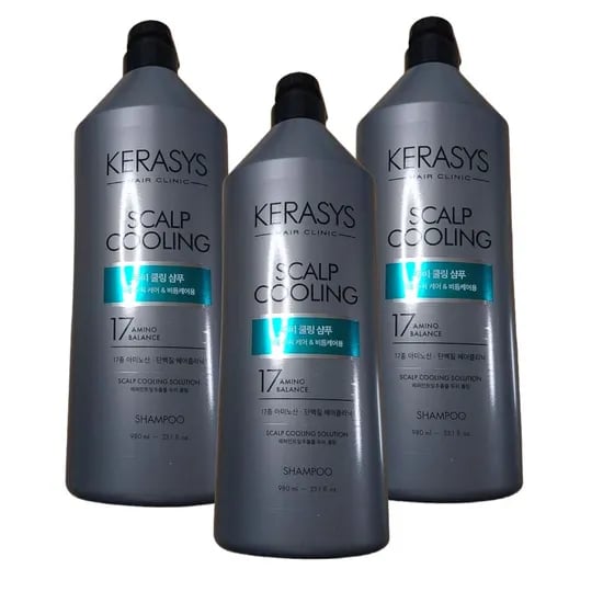 케라시스 두피 쿨링 단백질 샴푸, 980ml, 3개