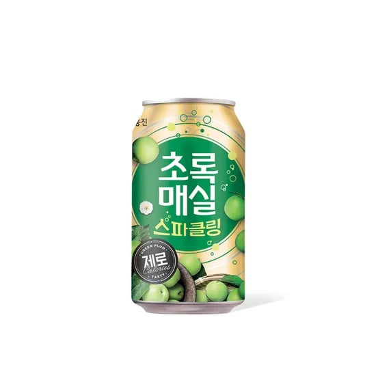 웅진 초록매실 스파클링제로, 350ml, 24개