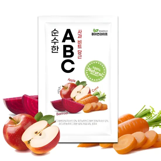 순수한 ABC쥬스, 사과 비트 당근즙, 100ml, 30포, 1개