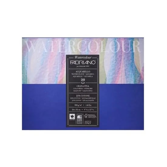 삼원 파브리아노 뉴워터칼라 스케치북 NW06, 상단제본, 중목, 300g, 240x320mm, 12매