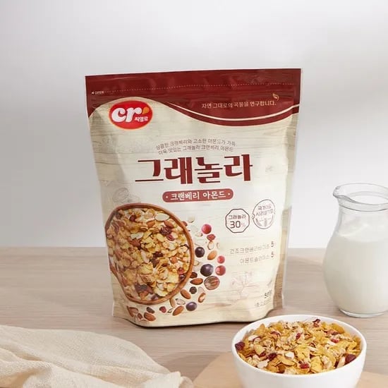 씨알로 그래놀라 크랜베리 아몬드, 500g, 1개