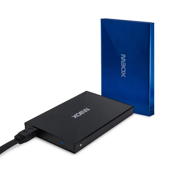 UNiCORN 알루미늄 케이스 유니콘 MBOX USB 2.0 HDD SSD 2.5형 외장하드 케이스 HC-2500S, 블랙