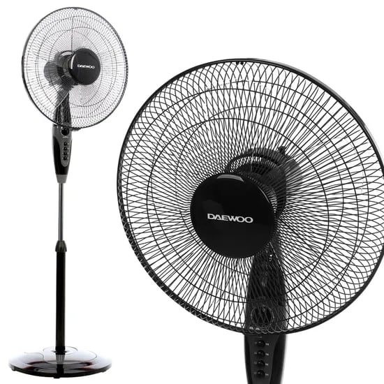 대우 5엽 날개 키높이 스탠드 선풍기 DWF-RS316B 블랙 46,800원